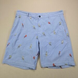 Tommy Bahama Men's Blue Parrot Print Shorts Size‎ 36 Casual Vacation